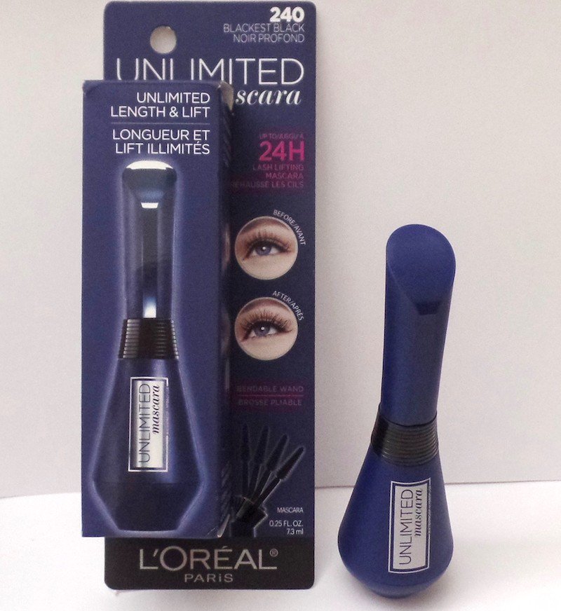 Loreal Unlimited Lash Lifting and Lengthening Waterproof Mascara outer packaging