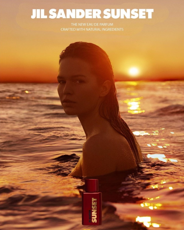 Jil Sander ‘Sunset’ Fragrance 2022 : Anna Ewers by Karim Sadli