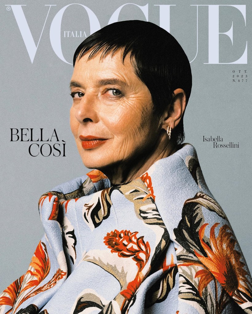 Vogue Italia October 2023 : Isabella Rosellini by Zhong Lin