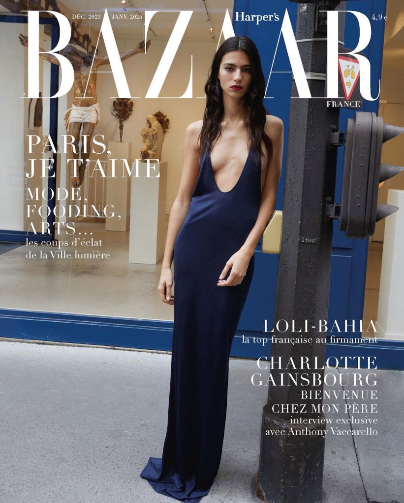 Harper’s Bazaar France December 2023/January 2024 : Loli Bahia & Charlotte Gainsbourg by Juergen Teller